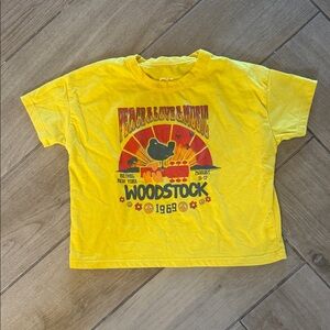 Chaser Kids Yellow Woodstock Kids T-Shirt. Size 4